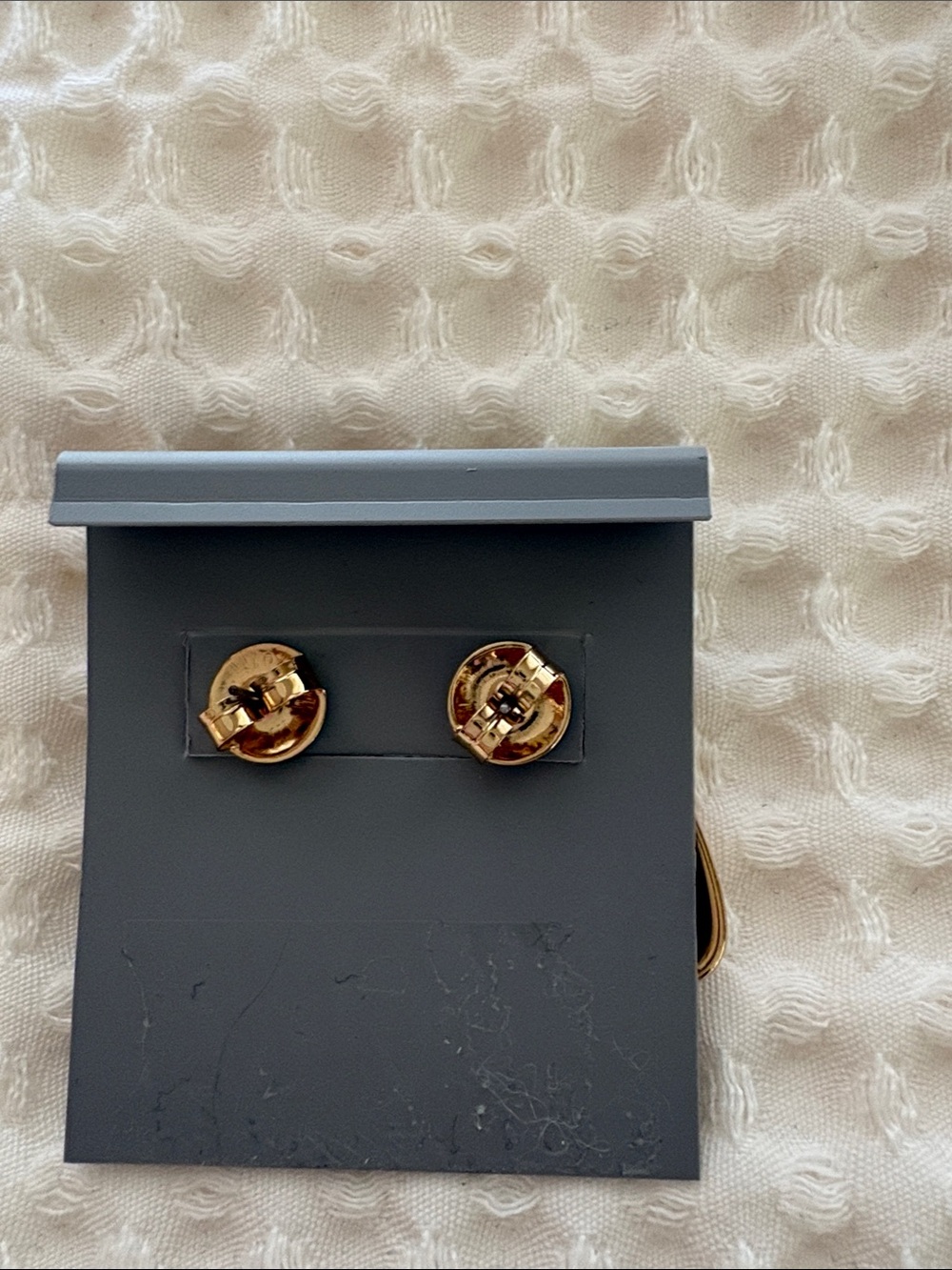Robert Lee Morris Polished Goldtone Chunky Wedge Shaped Drop Earrings - Picture 3 of 4